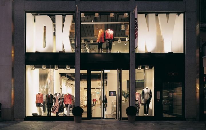 Double-height retail shops